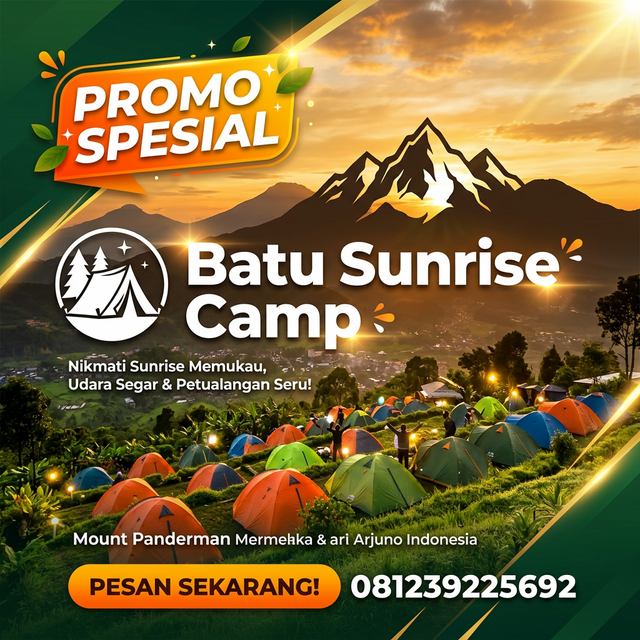 Promo Spesial Batu Sunrise Camp - Paket Camping Terbaik di Batu Malang