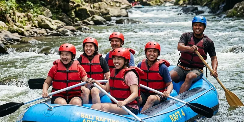 Perbandingan pengalaman mengarungi jeram sungai pada aktivitas rafting