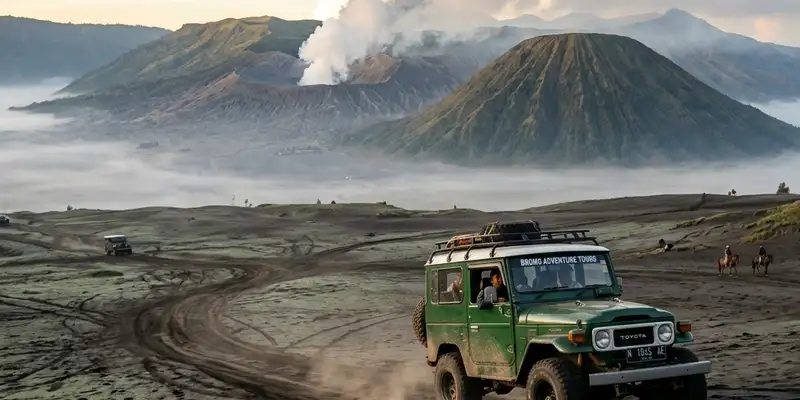 Eksplorasi motor trail bromo dengan pendampingan profesional